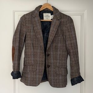 H&M Tweed Plaid Blazer - Size US 2